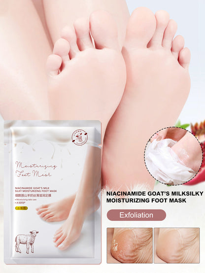 Niacinamide Goat's Milk Silky Moisturizing Foot Mask 30 pcs