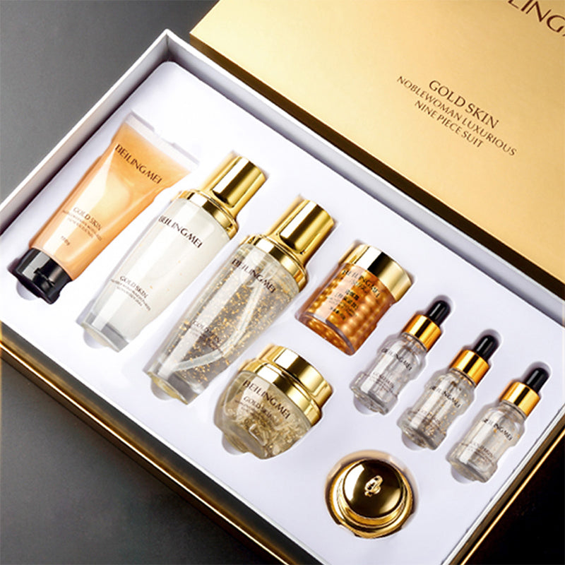 Beauty Gold Noblewoman Luxury Nine-Piece Set