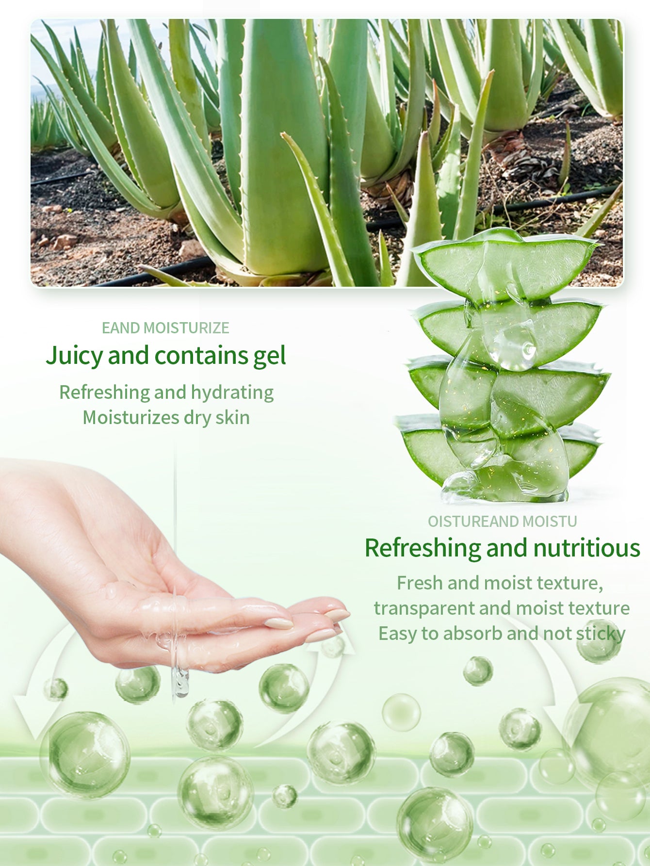 Moisturizing and Hydrating Aloe Vera Gel