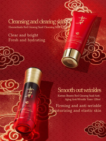 Red Ginseng Snail Age-Defying Anti-Wrinkle 6-Piece Set