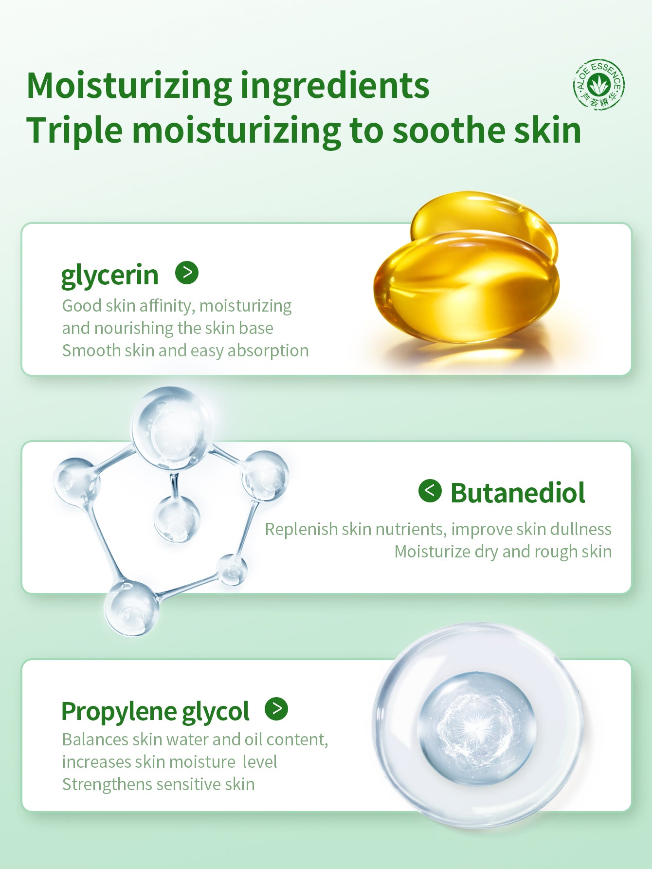 Moisturizing and Hydrating Aloe Vera Gel