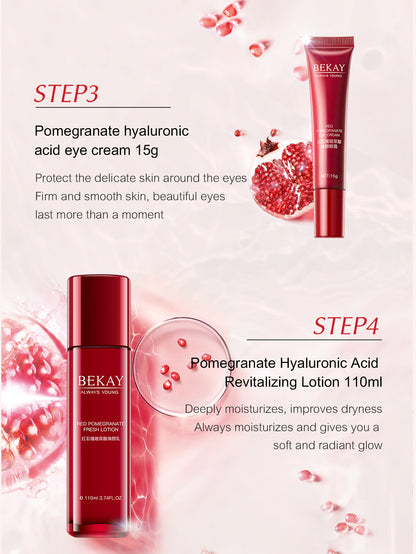 Pomegranate Hyaluronic Acid Renewal & Hydration 6-Piece Set