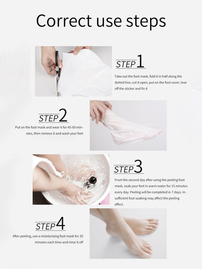 Niacinamide Goat's Milk Silky Moisturizing Foot Mask 30 pcs