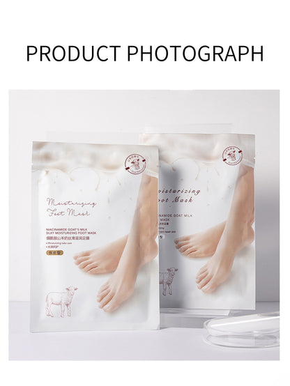 Niacinamide Goat's Milk Silky Moisturizing Foot Mask 30 pcs