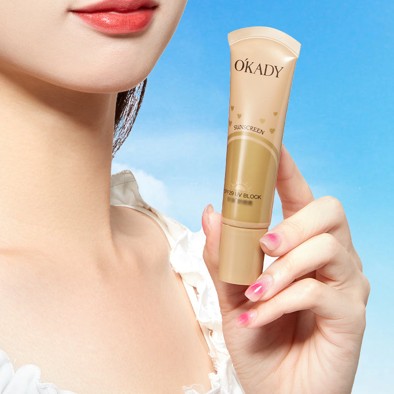 Oupei Sunscreen spf29（small gold tube） 30g