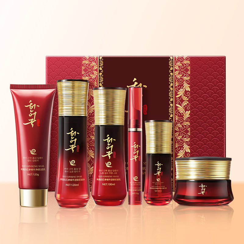 Red Ginseng Snail Age-Defying Anti-Wrinkle 6-Piece Set