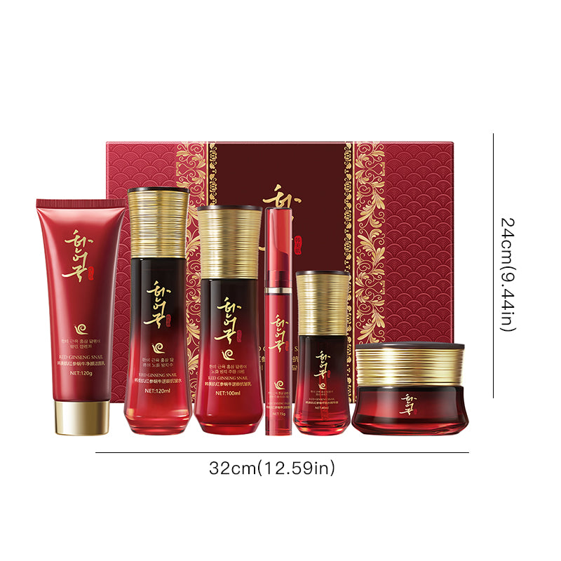 Red Ginseng Snail Age-Defying Anti-Wrinkle 6-Piece Set