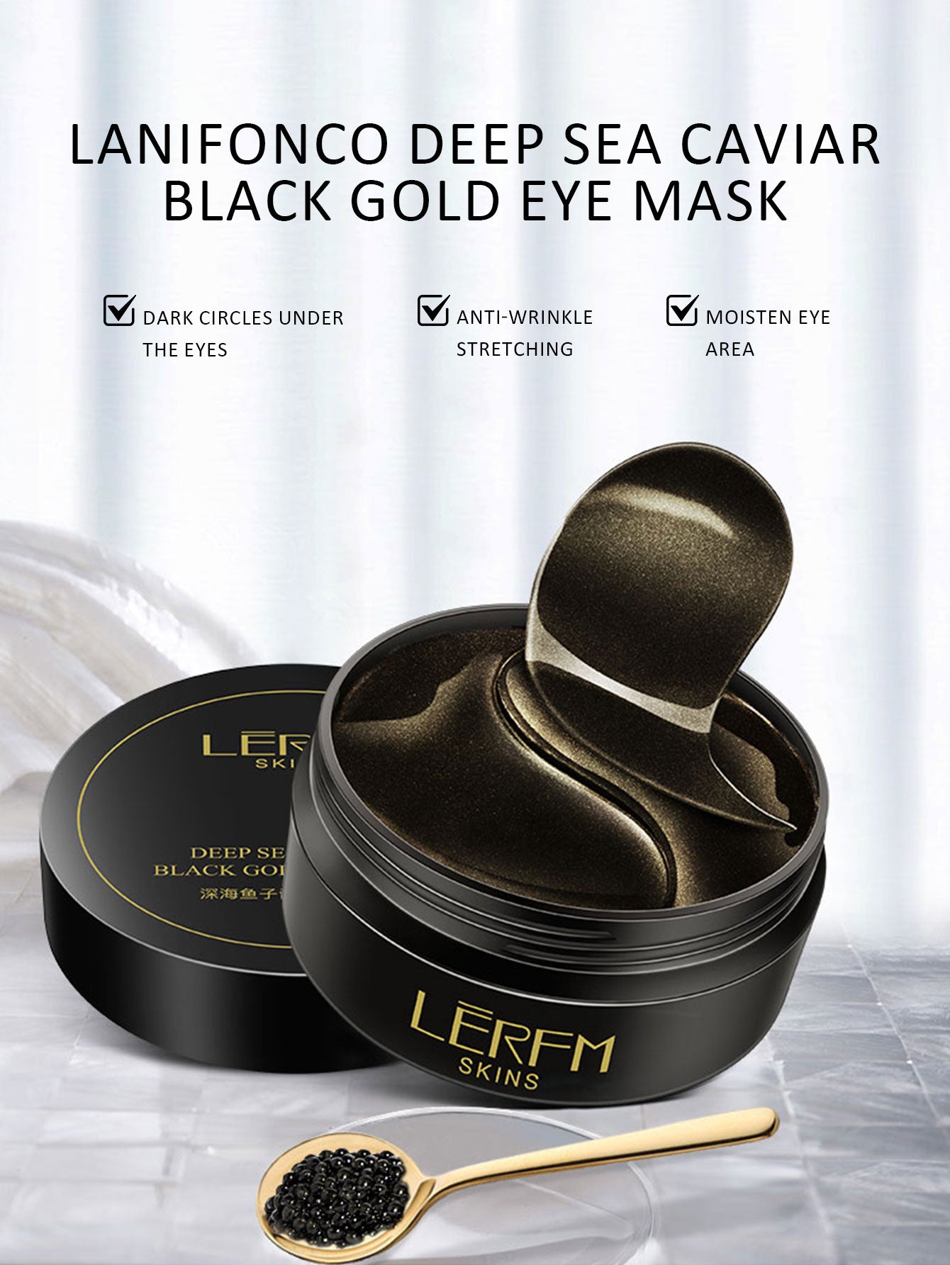 Deep Sea Caviar Black Gold Eye Mask