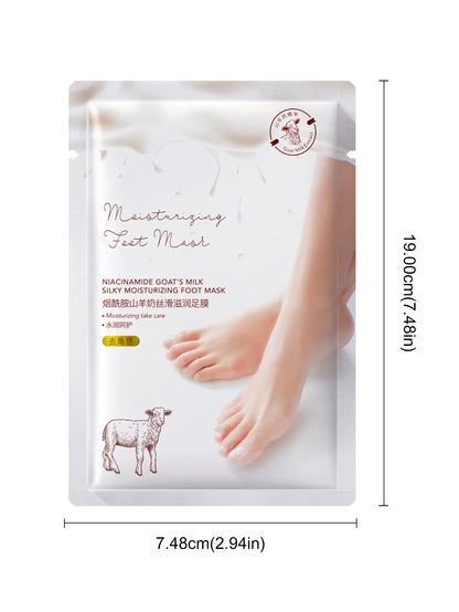 Niacinamide Goat's Milk Silky Moisturizing Foot Mask 30 pcs