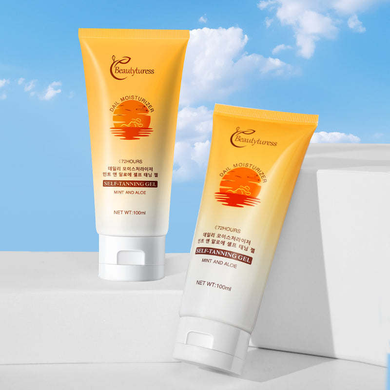 Beautyturess Daily Moisturizing Mint Aloe Vera Self-Tanning Gel (in stock for foreign Trade) 100ml