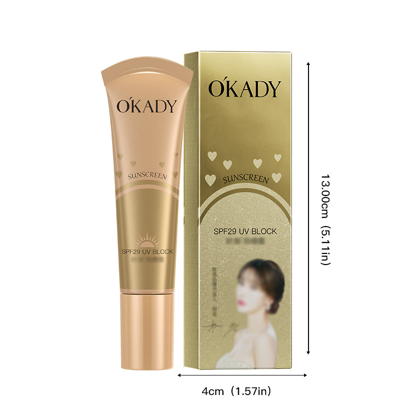 Oupei Sunscreen spf29（small gold tube） 30g