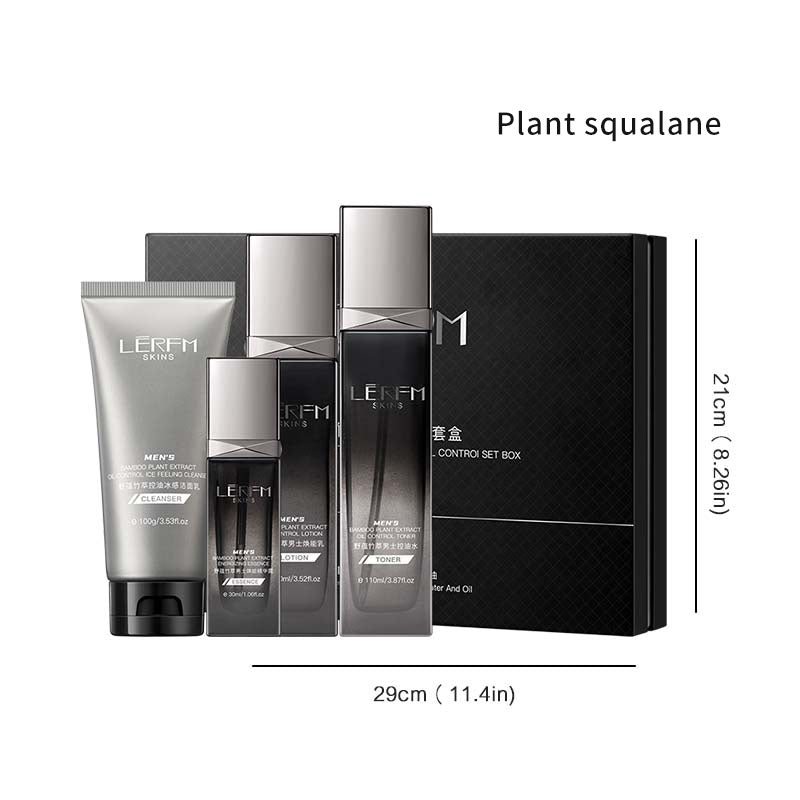 Wild Bamboo Essence Men's Oil Control Set - 4 Piece